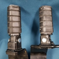 Left and Right Rear Passenger Foot Rests for Motorcycle Assembly Unbranded