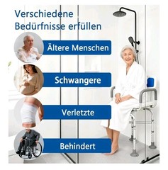 Adjustable 360° Heavy Duty Swivel Shower Chair w Padded Back & Arms 550 Lb…