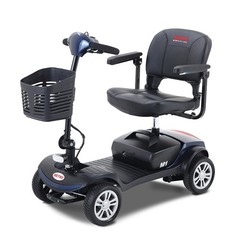 Four wheels Compact Travel Mobility Scooter with 300W Motor for Adult-300lbs RED