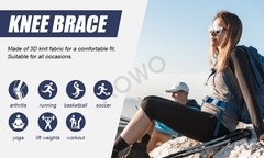 Adjustable Hinged Knee Brace Support for ACL, Meniscus Arthritis & Sports, S-3XL