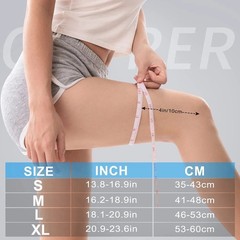 2x Knee Sleeves Copper Silver Compression Brace Support Sport Joint Injury Pain