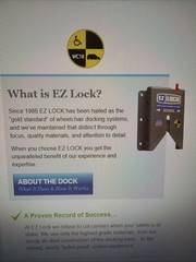 EZ Lock Bracket for Wheelchair Docking Station for permobil c2k c400 or c500 NIB