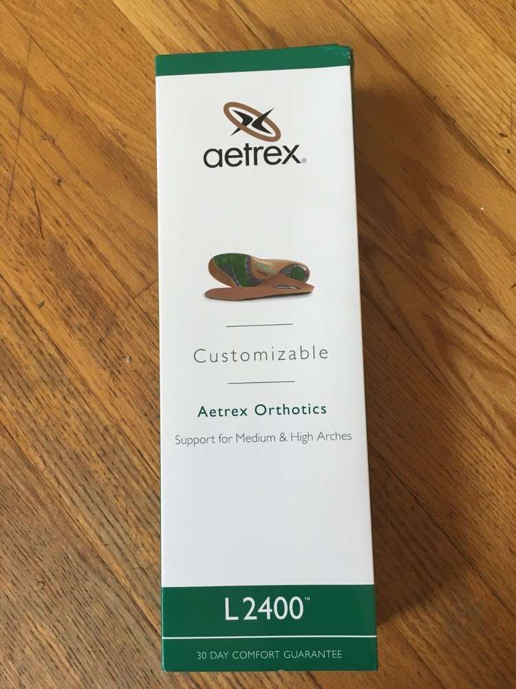 Aetrex Lynco L2400 Customizable Diabetic Orthotics M 12 & M 11 Mozaic Sport Cup
