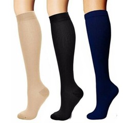 20-30 mmHg Moderate Compression Socks Leg Calf Relief 3x Closed Toe Stockings US