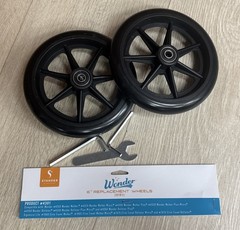 (2 PACK) Walker 6 In. Wheels
