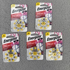 Energizer Size 10 Hearing Aid Batteries/40 Batteries Total EXP 05/2026 AZ10DP-8