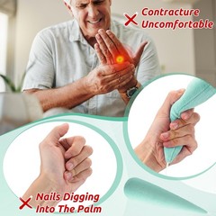 2 PCS Palm Protector Hand Carrot Finger Contracture Cushion Light Green