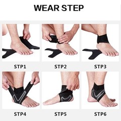 Ankle Brace Support Compression Sleeve Plantar Fasciitis Pain Relief Foot Wrap