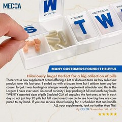 MEDca Weekly Pill Organizer- Extra Large Vitamin Container
