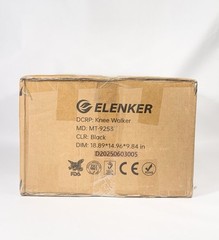 ELENKER MT-9253 Knee Walker Scooter Foldable Steering Brake 300 lb Black