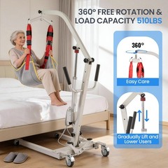 Electric Patient Lift Medical Transfer 510LBS Mobility Transfer Chair For Paraly
