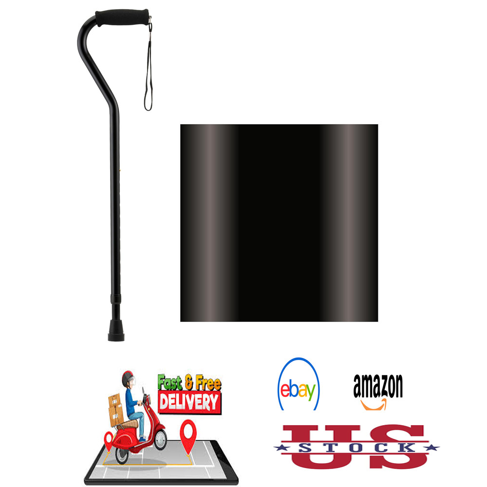 Offset Walking Cane for Seniors Lightweight Adjustable Support with Foam Grip