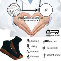 1-3 Pairs Copper Compression Socks Plantar Fasciitis Arch Ankle Running Support@