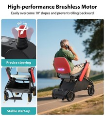 Smart Electric Wheelchair for Adults & Seniors – Auto Folding & APP Control