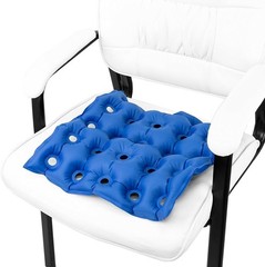 Inflatable Seat Cushion for Wheelchair Relief – 17″x17″ Portable Blue