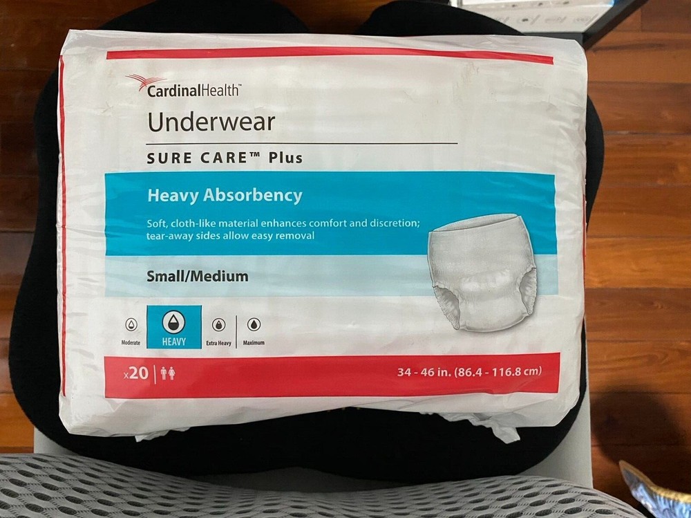 Cardinal Sure Care Plus Protective Underwear – S-M, Pack of 20