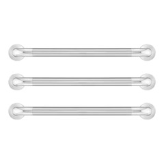 24 In. Grab Bar Combo in Polished Stainless Steel (3-Pack)