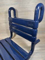 HEWI Hanging Shower Seat Dark Blue Removable 17-5/8″ Wide Bathroom Support