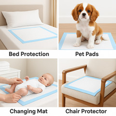 Chux Pads [150-Pads] Underpads 23×36 Puppy Pads | Bed & Pee Pads | Chucks Pads
