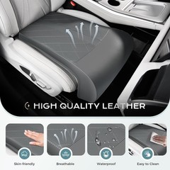 Coverado Car Seat Extender Leg Support, Leather Leg Extender Cushuin for