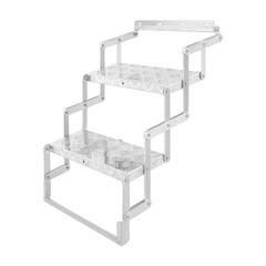 Aluminum Alloy Scissor Stairs Foldable Step Ladder 2 Steps Ladder for RV/Camper