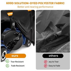 Heavy Duty Mobility Scooter Cover – Waterproof, UV Resistant, Durable, Reflectiv