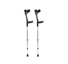 Pepe – Forearm Crutches for Adults (x2 Units, Open Cuff), Adult Crutches Adju…