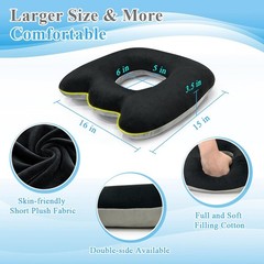 Bed Sore Cushion for Butt Lifting Donut Pillow for Tailbone Pain Relief Sitti…