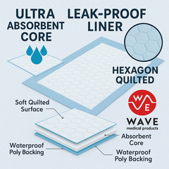 100 ULTRA XL BED PAD 30×36 Adult Incontinence Bed Pads Underpad Pee Pads