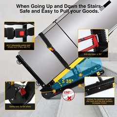 Electric Stair Climbing Hand Truck, 440Lbs 3-Speed Adjustable for Moving