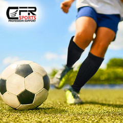 Football Shin Guard Compression Sock Soccer Pad Leg Basketball Training Sports @