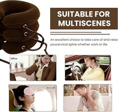 Cervical Neck Traction Device – Collar Brace Support for Pain Relief & Therapy