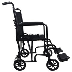 ROLL WITH ME 19″ Aluminum Transport Wheelchair
