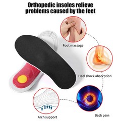 Arch Support Orthotic Insoles, Medical Orthopedic Insoles for Flat Feet