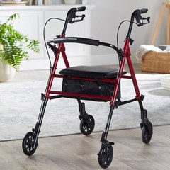 McKesson Rollator 29.5 to 38 inch Handle Height 146-RTL10261RD