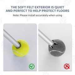 ANCKNE Walker Tennis Balls Precut for Walkers 4PCS Yellow
