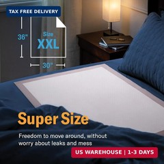 Curera Chucks® Premium Disposable Underpads 30″x36″ [100-Count] Ultra Absorbent