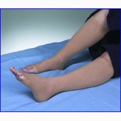 Light Beige Geri-Sleeves for Leg to Protect Against Skin Abrasion, One Pack
