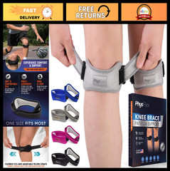 2 Pack Adjustable Patella Knee Brace – Support for Running, Hiking, Basketball,