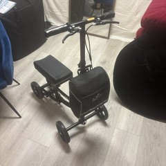 Aojin 4-Wheel Mobility Scooter Black 300 lb Adjustable Handle, Seat, Shocks