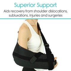 Vive Shoulder Abduction Sling, Immobilizer for Injury Support with Therapy Ball