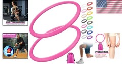 Rose Red Silicone Patella Bands for Knee Pain Relief – Comfortable & Adjustable