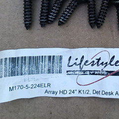 8 – Lifestyle wheelchair M170-5-224ELR – Seat Back SCREWS and Washers