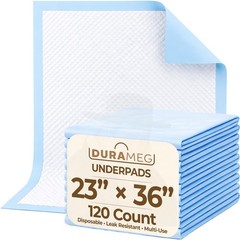 Chux Pads [120-Pads] Underpads 23×36 Puppy Pads | Bed & Pee Pads | Chucks Pad