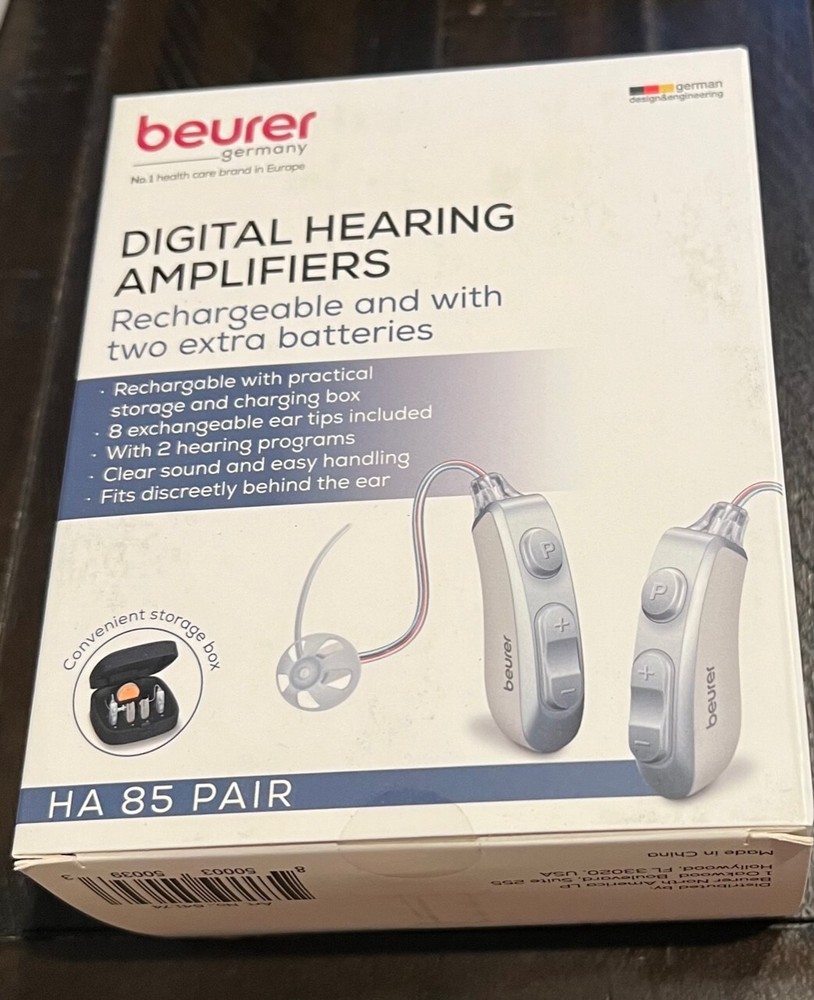 GENUINE Beurer – HA85 Digital Hearing Amplifiers – only 2 batteries are included
