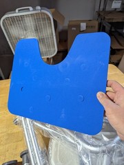 OPENED BOX NEW Padded Shower Chair With Arms & Back Bath Seat Adjustable Height