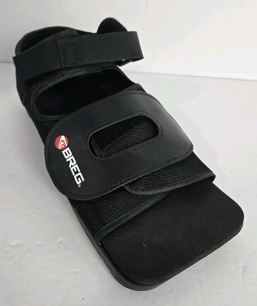 Breg Post Op Shoe Large Unisex Fits Left Or Right Foot Black Adjustable