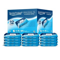 XL Aloe Wipes 600 Ct, Extra-Large Hypoallergenic Clean Sheets