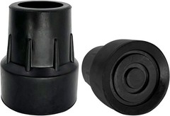Metal Reinforced Skid-Resistant Cane Tips – Fits 1″ Diameter Canes, Pack of 2