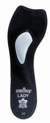 Pedag Lady 121 leather orthotic insole, prevents forefoot and metatarsal pain
